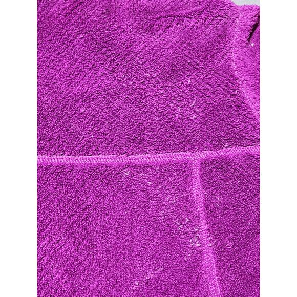 Patagonia Sweater Womens Medium Purple Soft Fleece Snap T Pocket Logo - Picture 12 of 15